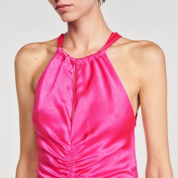 Sandro Courtney Halter Midi Dress - Picture 3 of 8